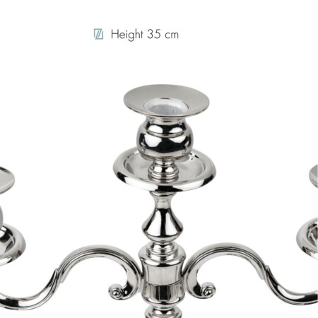 <p><strong>ZILVERSTAD Троен свещник &ldquo;CLASSIC&ldquo;<br />&bull; Размер:</strong> 13,7 x 32,1 x 35,2 см <br />&bull; <strong>За 3бр свещи</strong><br /><strong>&bull; Цвят: </strong>сребро<br /><strong>&bull; Тегло:</strong> 1,095 кг <br /><strong>&bull; Бранд:</strong> ZILVERSTAD <br /><strong>Производител: Bredemeijer Group / Нидерландия</strong></p><br />Марка: Bredemaijer Group <br />Модел: ZV 7531060<br />Доставка: 2-4 работни дни<br />Гаранция: 2 години