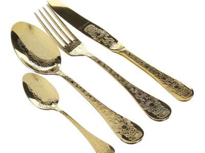 HERDMAR Прибори за хранене “SANTAMARTA“- 75 части - позлатени