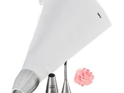 GEFU Пош / сладкарски шприц с три накрайника DECORE