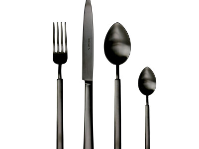 HERDMAR Прибори за хранене “VINTAGE“- 24 части - черен мат