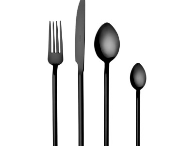 HERDMAR Прибори за хранене “DESIRE“- 24 части - черен мат