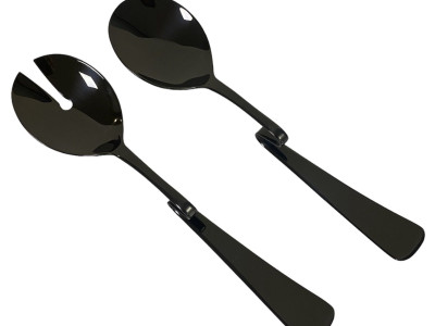 HERDMAR Прибори за салата “CARMIL“ - 2 части - черни