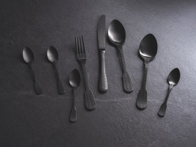 HERDMAR Прибори за хранене “OSIER“- 24 части - черен мат