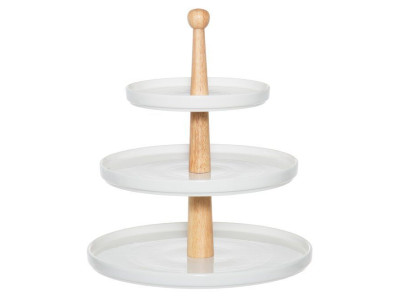 MAKU Керамична етажерка за сладкиши с 3 нива