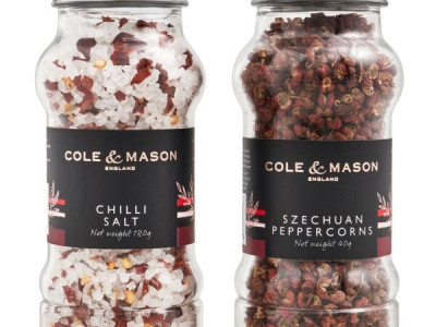 COLE & MASON Подаръчен комплект Чили сол и Сечуански микс