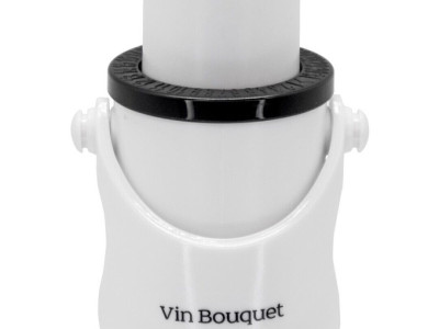 Vin Bouquet Тапа за шампанско с помпа - 2 IN 1 - бяла