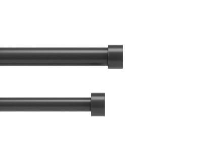 UMBRA Двоен корниз “CAPPA“ - цвят графит - размер 305 - 457 см.