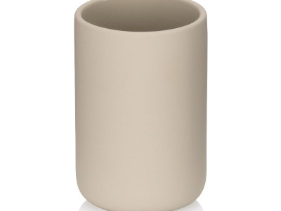 KELA Поставка/Чаша за четки за зъби “Sana“ - бежова