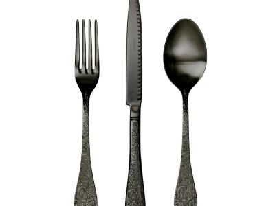 HERDMAR Прибори за хранене “BETTY“- 24 части - черен мат