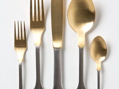 HERDMAR Комплект прибори за хранене “MADRID“- 36 части – с позлатена горна част