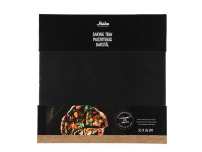 MAKU Стоманена плоча за печене на пица 35x35см