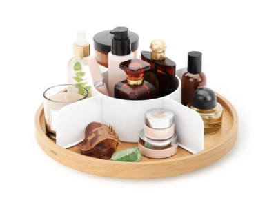 UMBRA Въртящ се органайзер “BELLWOOD“ - цвят бял / дърво