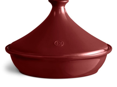 EMILE HENRY Керамичен тажин - Ø 32 см - цвят тъмночервен
