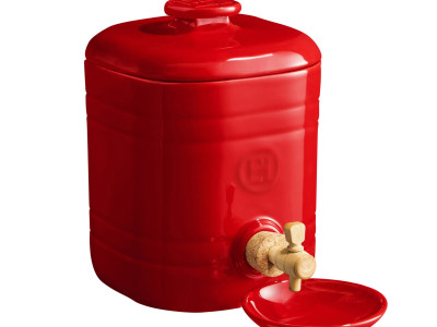 EMILE HENRY Съд за приготвяне на домашен оцет - цвят червен