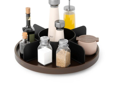 UMBRA Въртящ се органайзер “BELLWOOD“ - цвят черен / орех