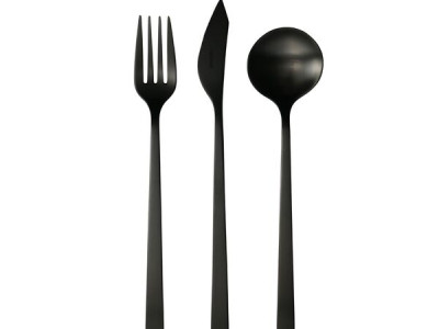 HERDMAR Прибори за хранене “ENSO“ - 24 части - черен мат