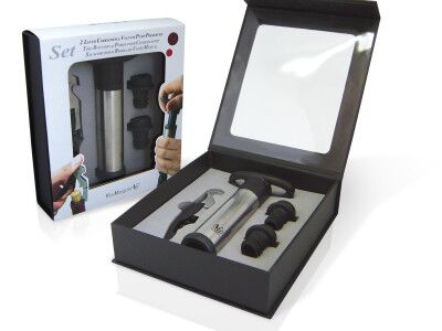 Vin Bouquet Сет тирбушон и вакуум помпа  4 – части