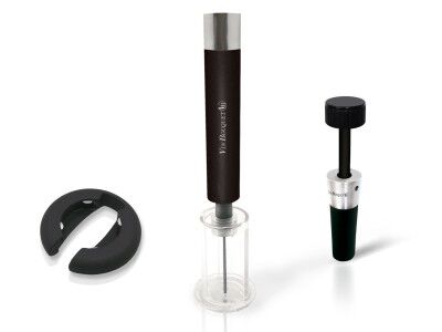 Vin Bouquet Сет тирбушон с въздух, резачка и тапа с вакуум помпа