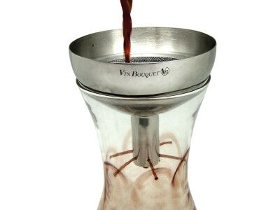 Vin Bouquet Стоманена фуния аератор с филтър