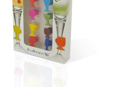 Vin Bouquet Сет силиконови украси за чаши – 8 бр.