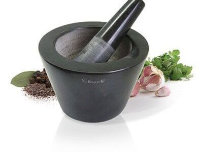 Nerthus Кухненско хаванче от черен мрамор