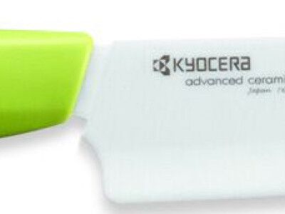 Универсален нож-бяло острие/зелена дръжка - 13см