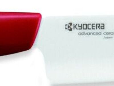 Универсален нож-бяло острие/червена дръжка-13см