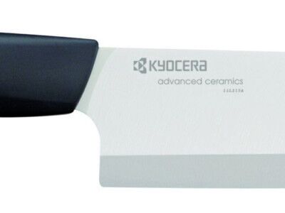KYOCERA Керамичен сатър – бяло острие/черна дръжка – 15 см.