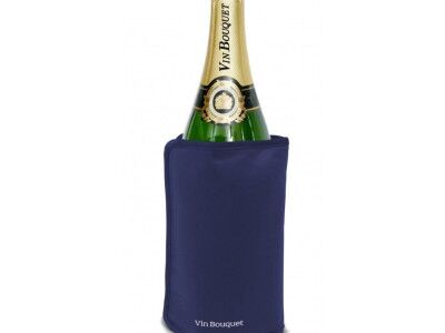 Vin Bouquet Охладител за бутилки с гел – син