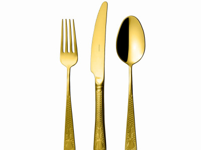 HERDMAR Прибори за хранене “GUELL“ - 24 части - позлатени гланц