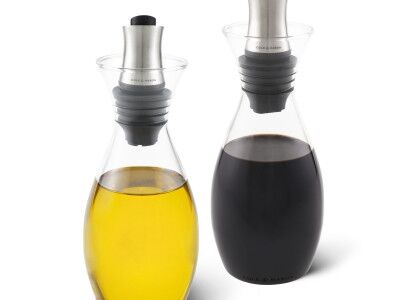 COLE & MASON Комплект за олио и оцет с регулируем дозатор