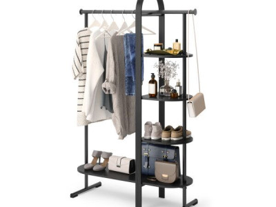 UMBRA Закачалка за дрехи и аксесоари / портманто “BELLWOOD“ - цвят черен