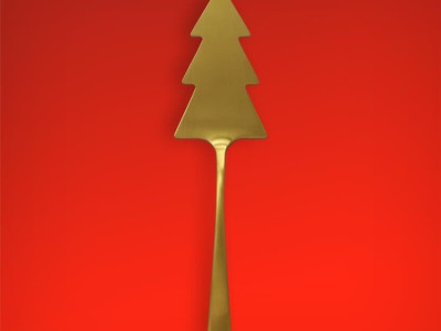 HERDMAR Коледна лопатка за сервиране “LUXOR“ - позлатена