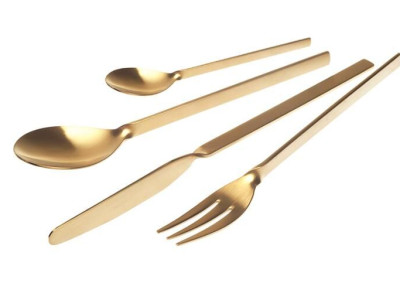 HERDMAR Прибори за хранене “MALMO“- 24 части - позлатени мат