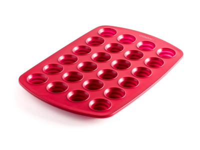 COOX Форма за 24бр. мини мъфини или бонбони - червена