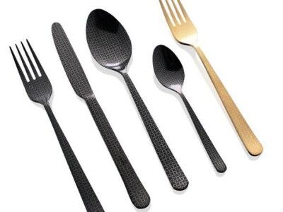 HERDMAR Комплект прибори за хранене “OSLO № 12“ – 24 части – старо злато, гравиран