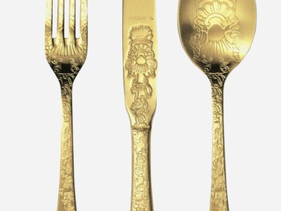 HERDMAR Прибори за хранене “SANTAMARTA“- 24 части - позлатени мат