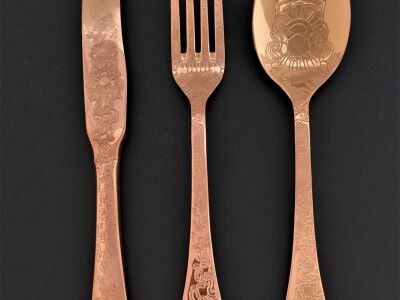 HERDMAR Прибори за хранене “SANTAMARTA“ - 36 части - медно PVD покритие