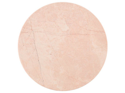MAKU Кръгла мраморна дъска за сервиране Ø 30 см. - светло червена