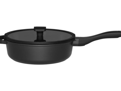 MAKU Индукционен тиган със стъклен капак и керамично покритие “Foodie“ - Ø 28 см.