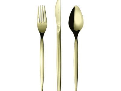 HERDMAR Комплект прибори за хранене “TIFFANY“ - 99 части - шампанско мат