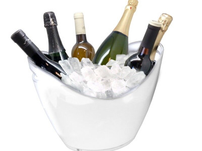Vin Bouquet Охладител за бутилки "ICE BUCKET 6" - за 6 бутилки - бял