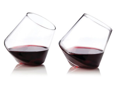 VISKI Кристални въртящи/аераторни чаши за вино “ROLLING“ 2 бр. - 350 мл.